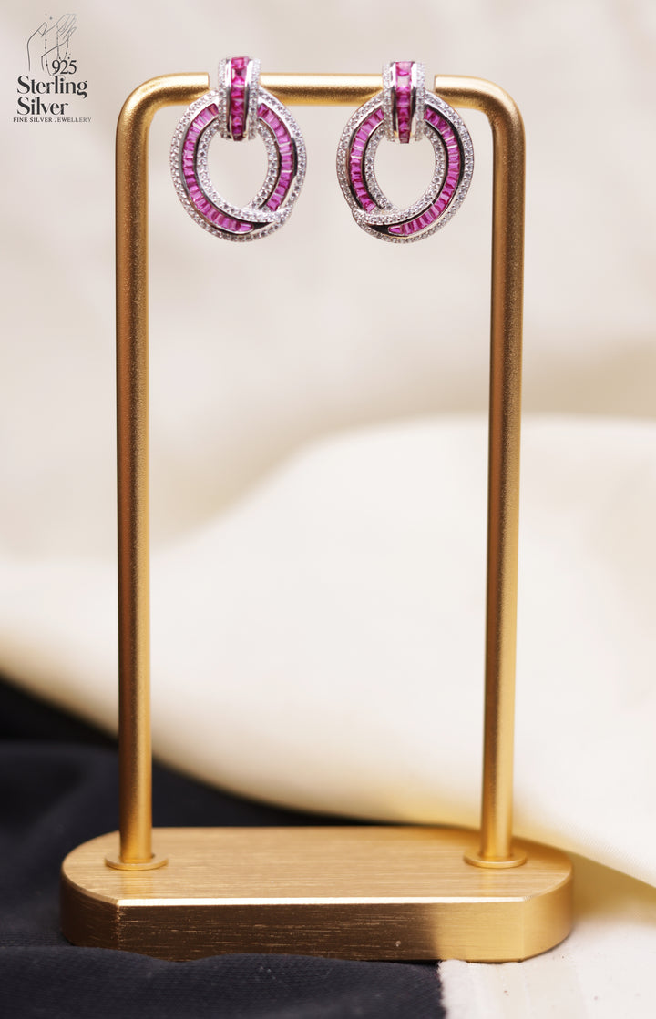 Classy Loops 925 Sterling Silver Earrings