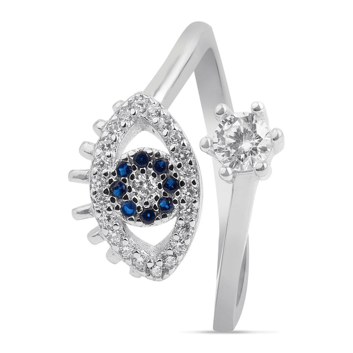Evil Eye 925 Sterling Silver Women Ring