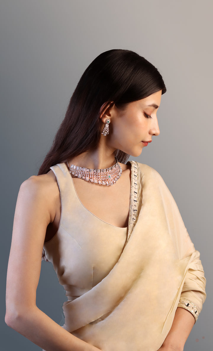 Magnificent 925 Sterling Silver Choker Necklace Set