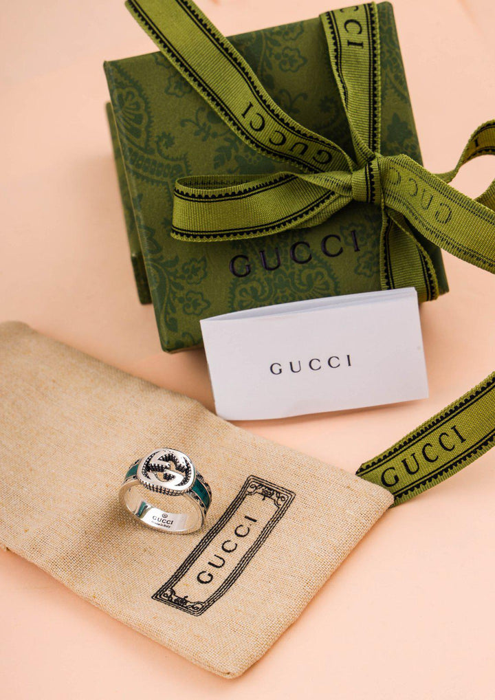 Gucci 925 Sterling Silver Men Ring