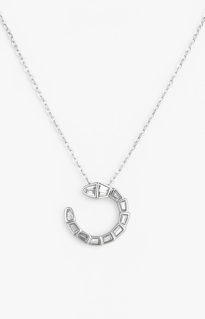 Serpentine 925 Sterling Silver Round Necklace