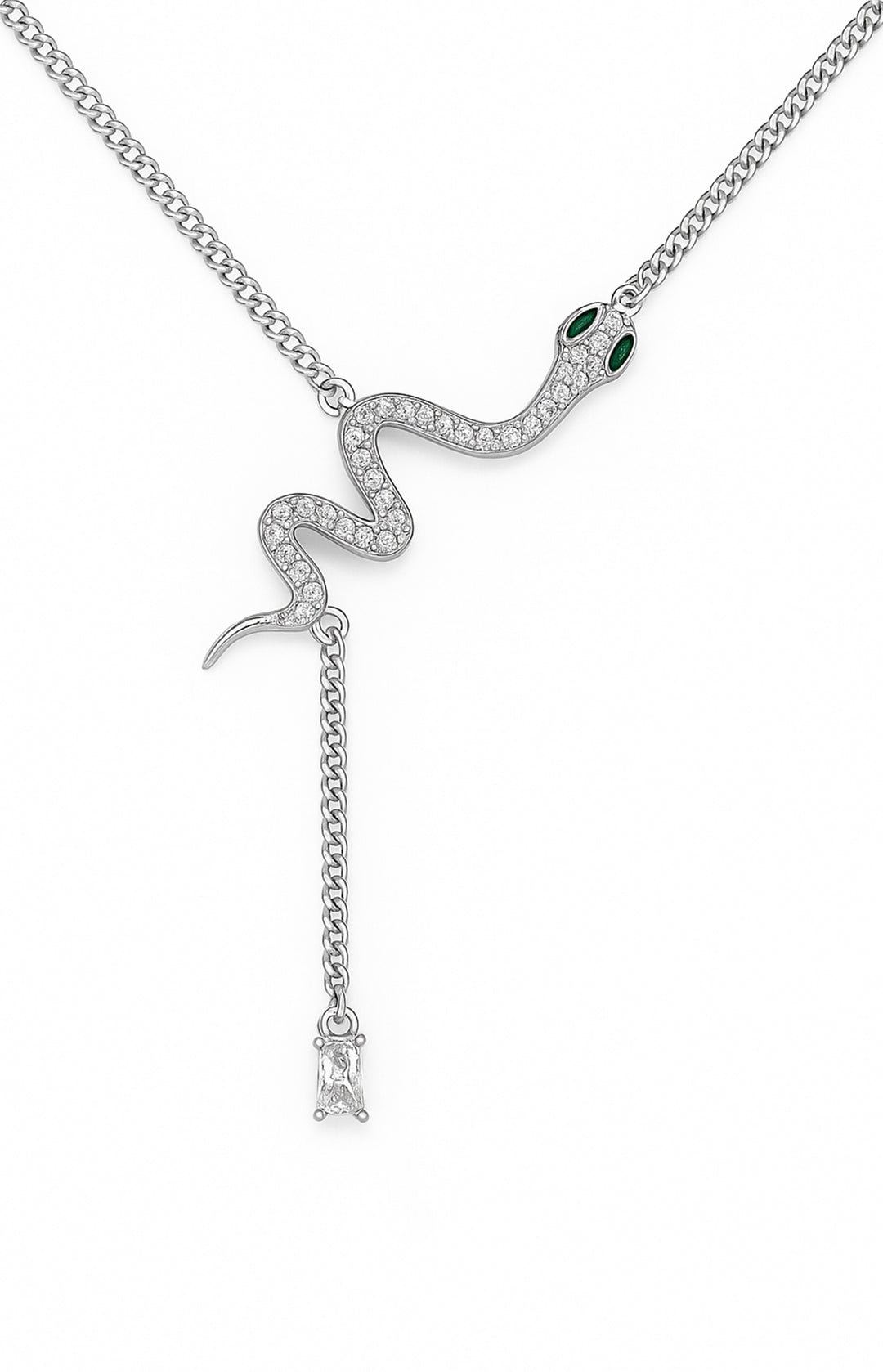 Serpentine 925 Sterling Silver Necklace